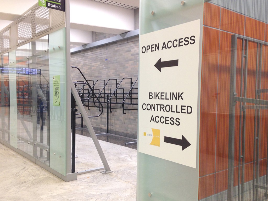 Right next to the secure bike room, there is also an open access room where you can lock your bike.