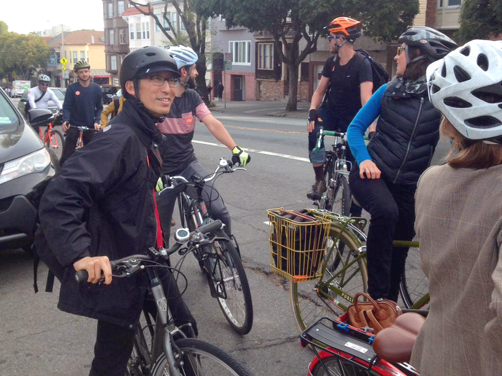 Last year's Commuter Convoy from District 1 was led by Supervisor Eric Mar!