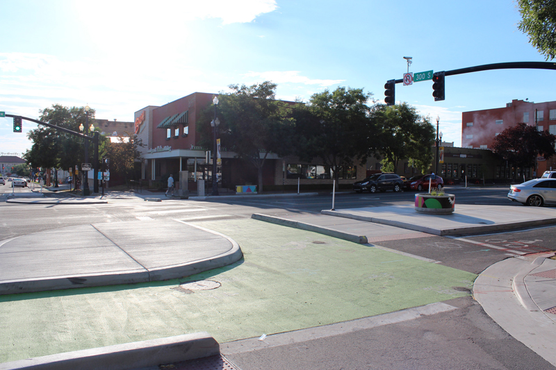 Protected intersection, Salt Lake City