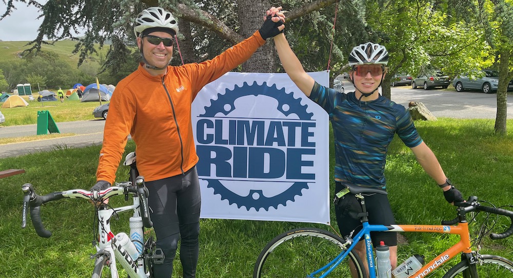 photo of Matt and Jack at Climate Ride